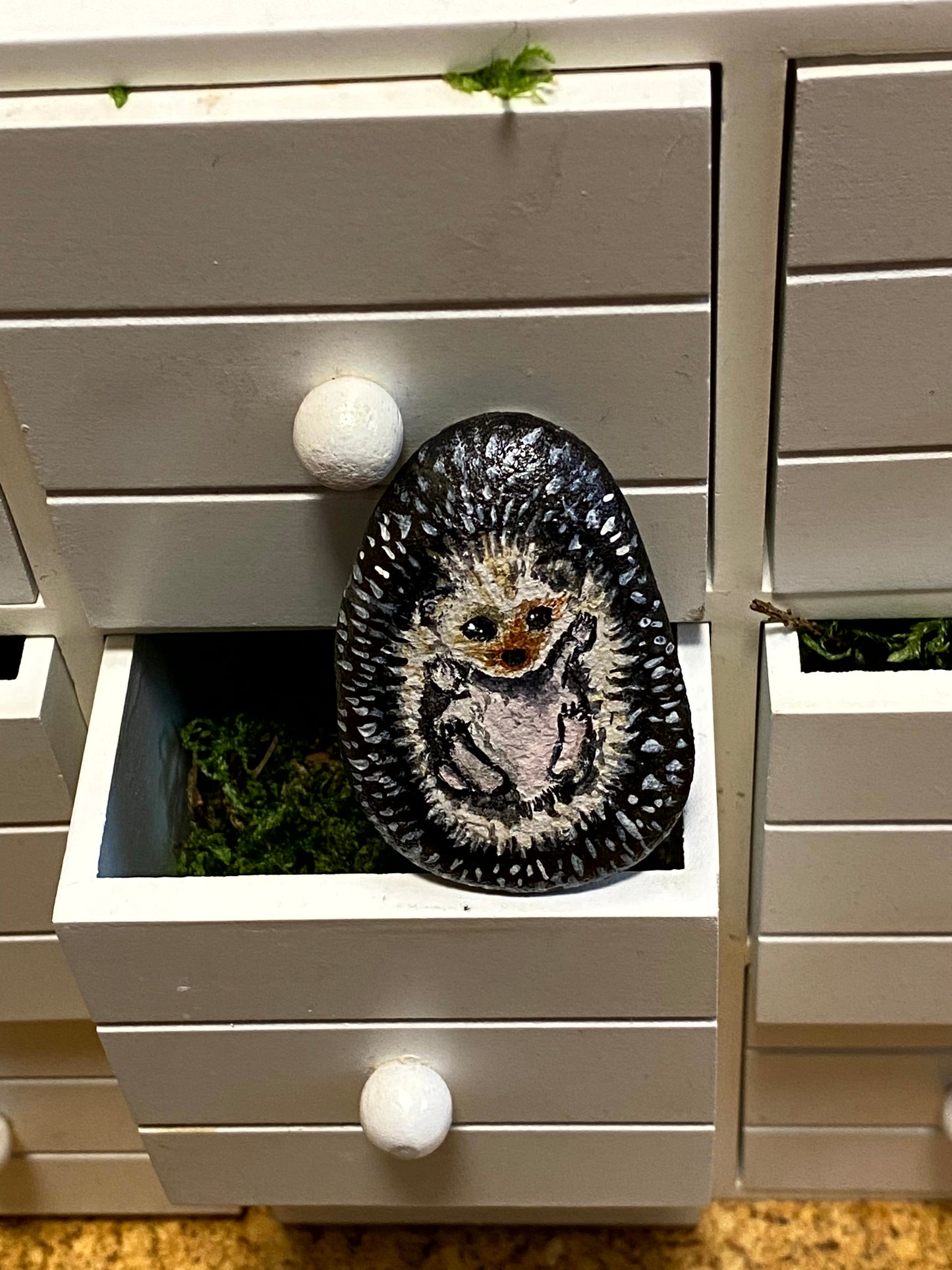 Deko Stein "Baby hedgehog"
