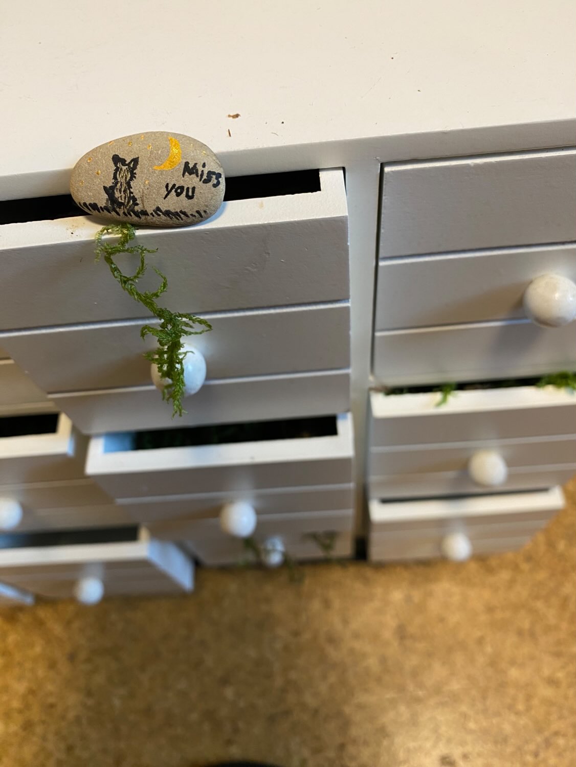 Deko Stein "MIss You" (Pet Version)