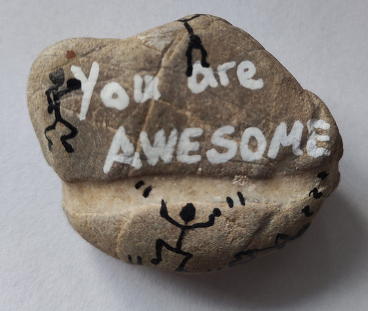 Deko Stein "Awesome"