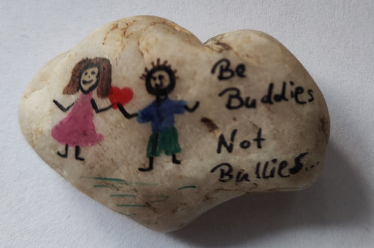 Deko Stein "Be buddies"