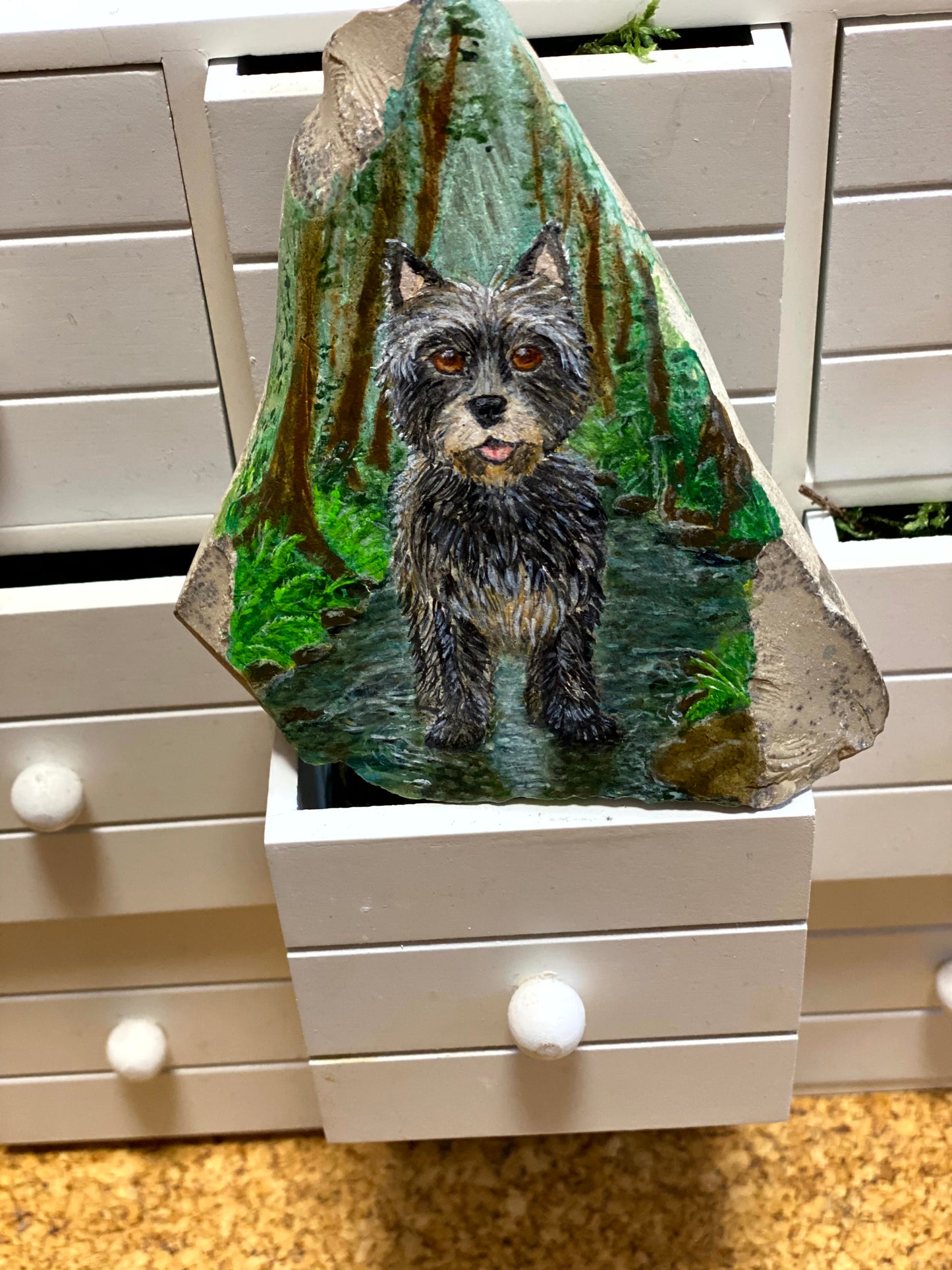 Deko Stein "Paloma" (Cairn Terrier)