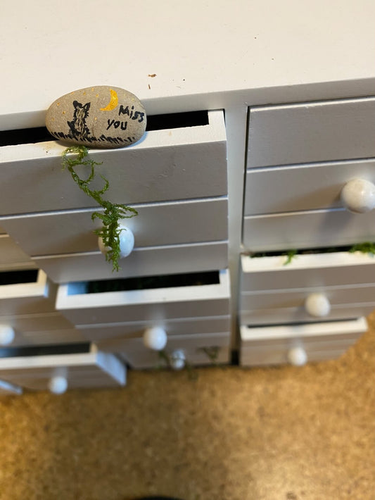 Deko Stein "MIss You" (Pet Version)