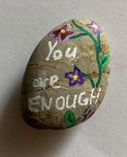 Decorative stone "Snailed it"