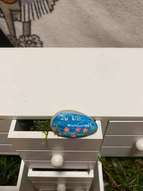 Deko Stein "Du bist wundervoll"