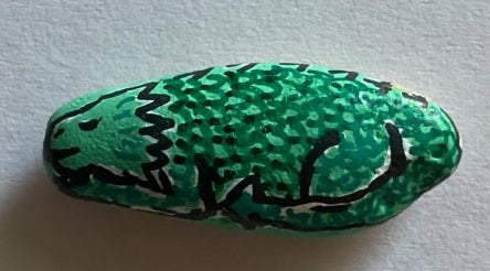 Deko Stein "sleeping Dragon" (green)